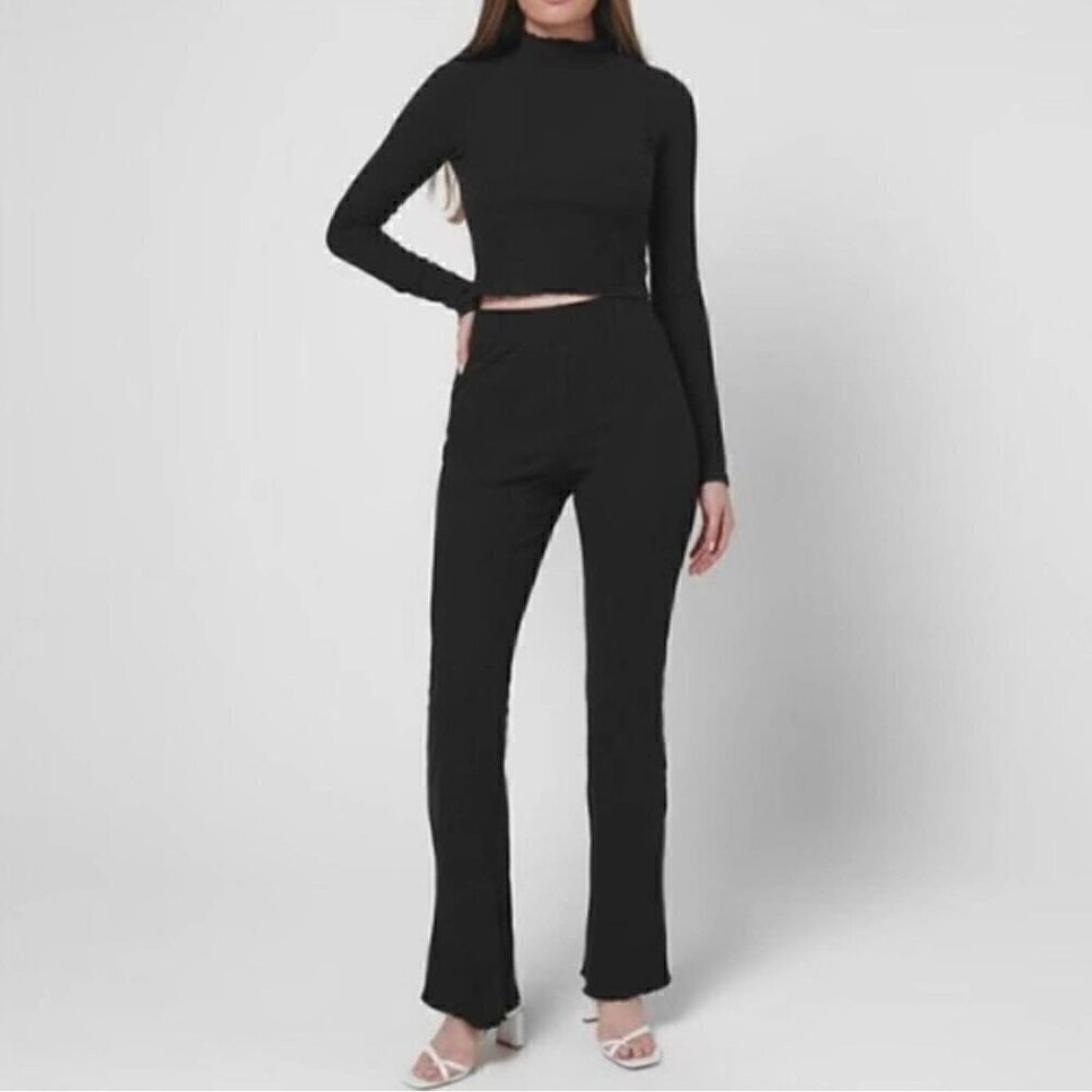NWT Good American Double Knit Rib Slim Pant - Size 4 (XL)